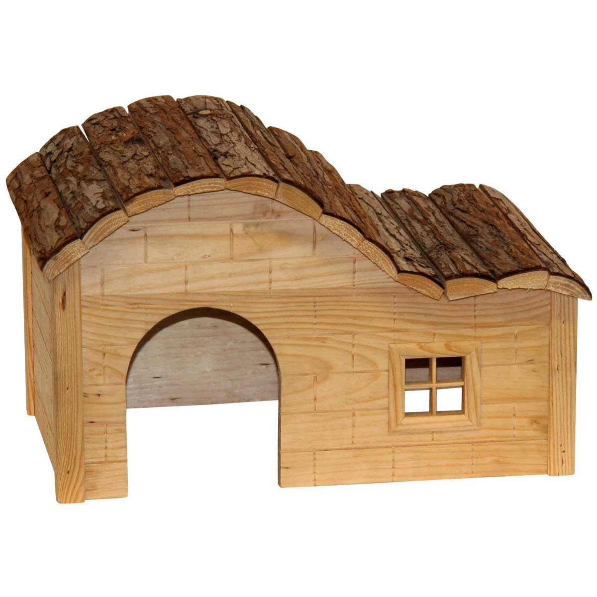 NATURE PLUS House with gently curved roof 40 x 25 x 25 cm
