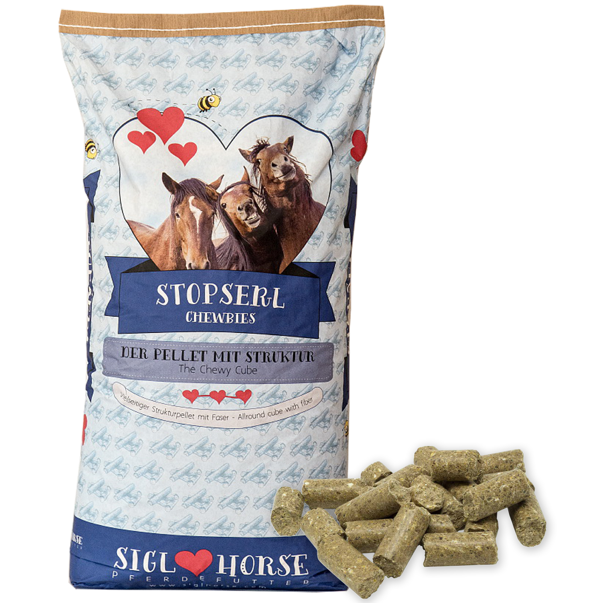 Siglhorse Horse Treats Apfel Stopserl 8 mm Pellet 30 kg