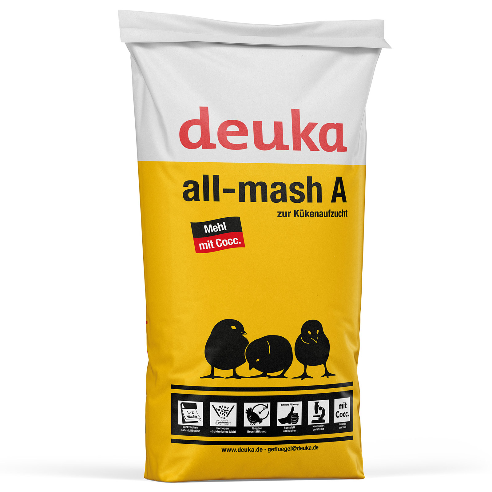 Deuka All-Mash A mealy with COCC Chick Feed 25 kg