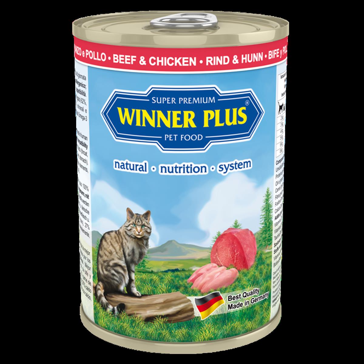 Winner Plus Super Premium Menu Cat Beef & Chicken 12 x 395 g