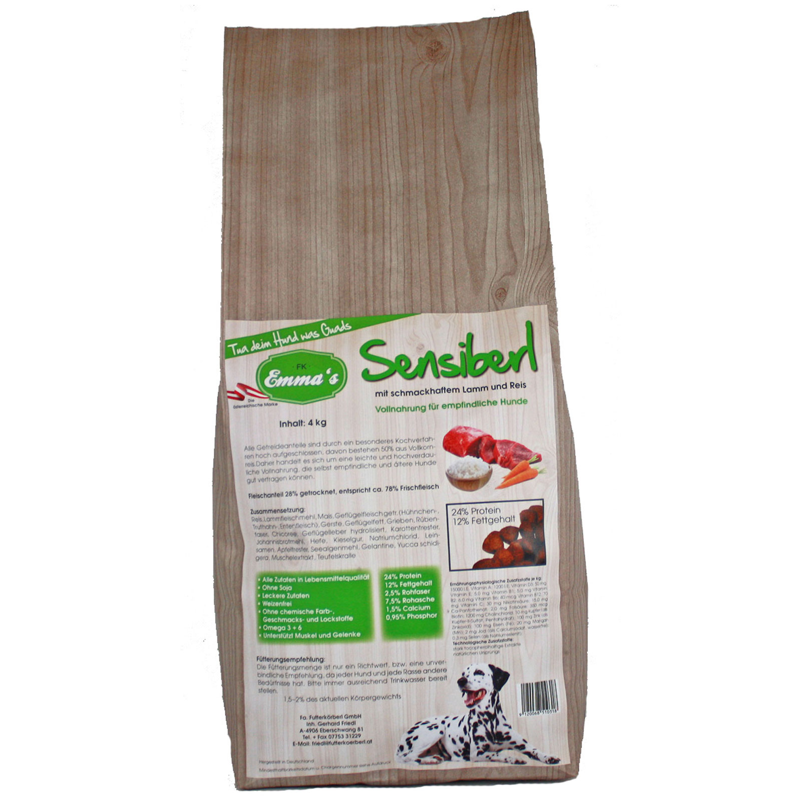 Emmas Dog food Sensiberl 4 kg