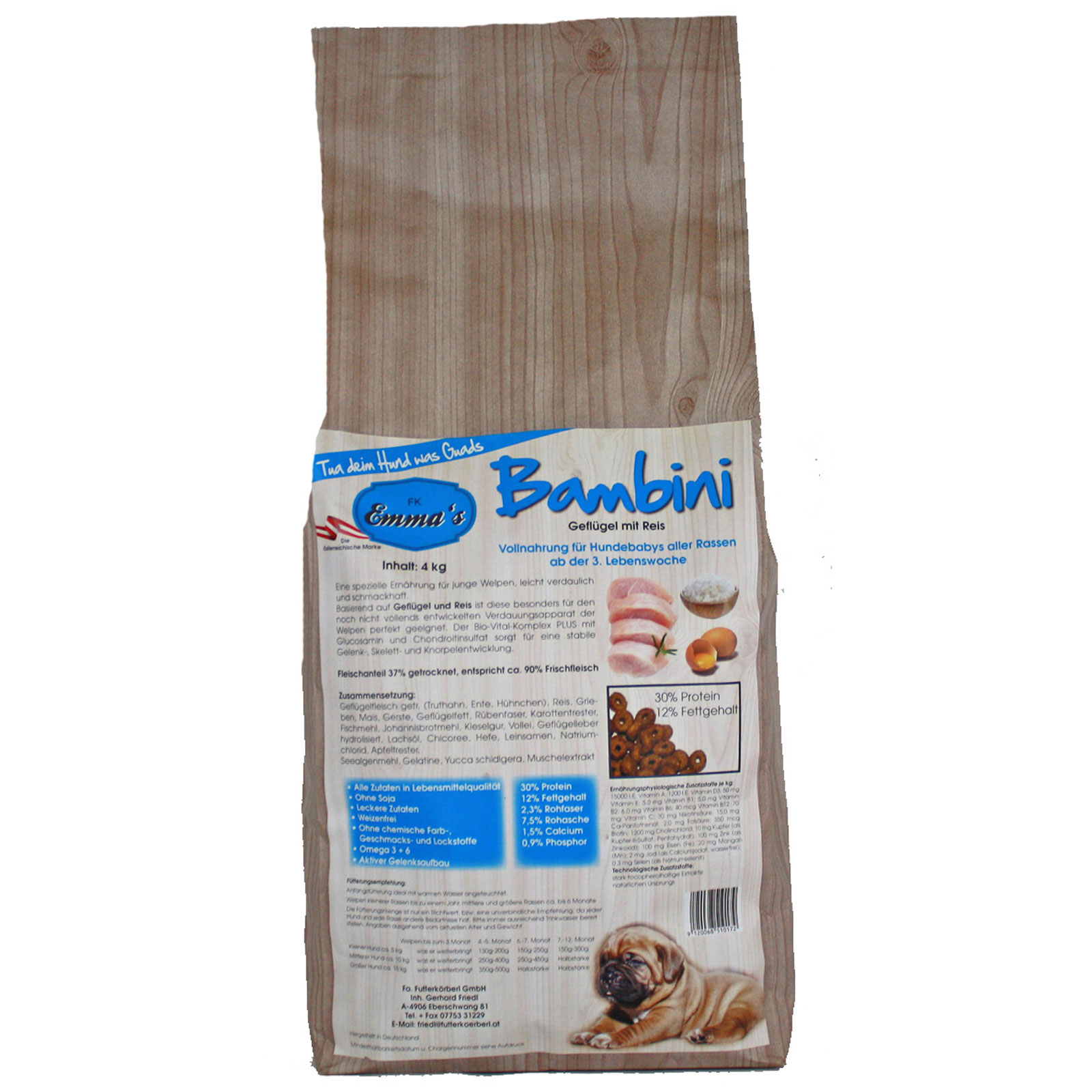 Emmas Dog food Bambini for Puppies 4 kg
