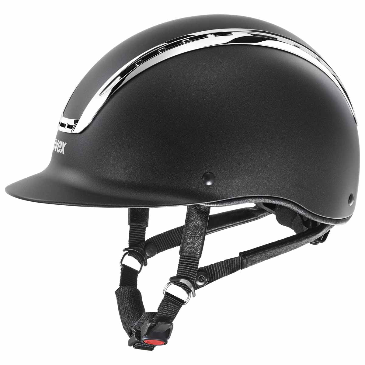 uvex suxxeed chrome riding helmet black mat- metal M/L