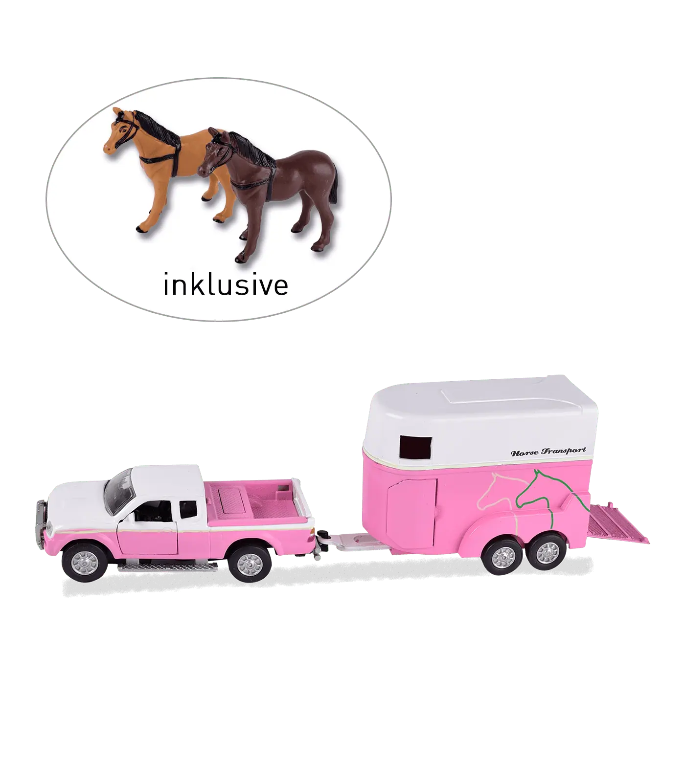 Horse trailer playset