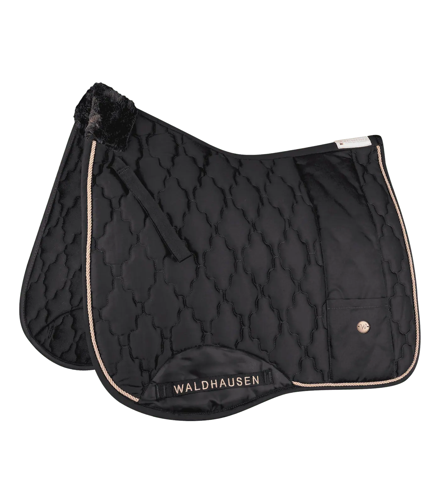 Modern Rosé Saddle Pad black gold DR