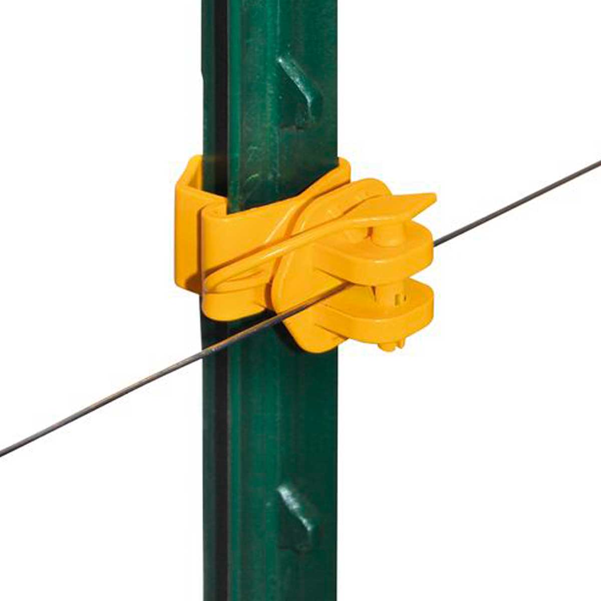25x grarzoneo T-Post, T-Post Pinlock Isolator yellow