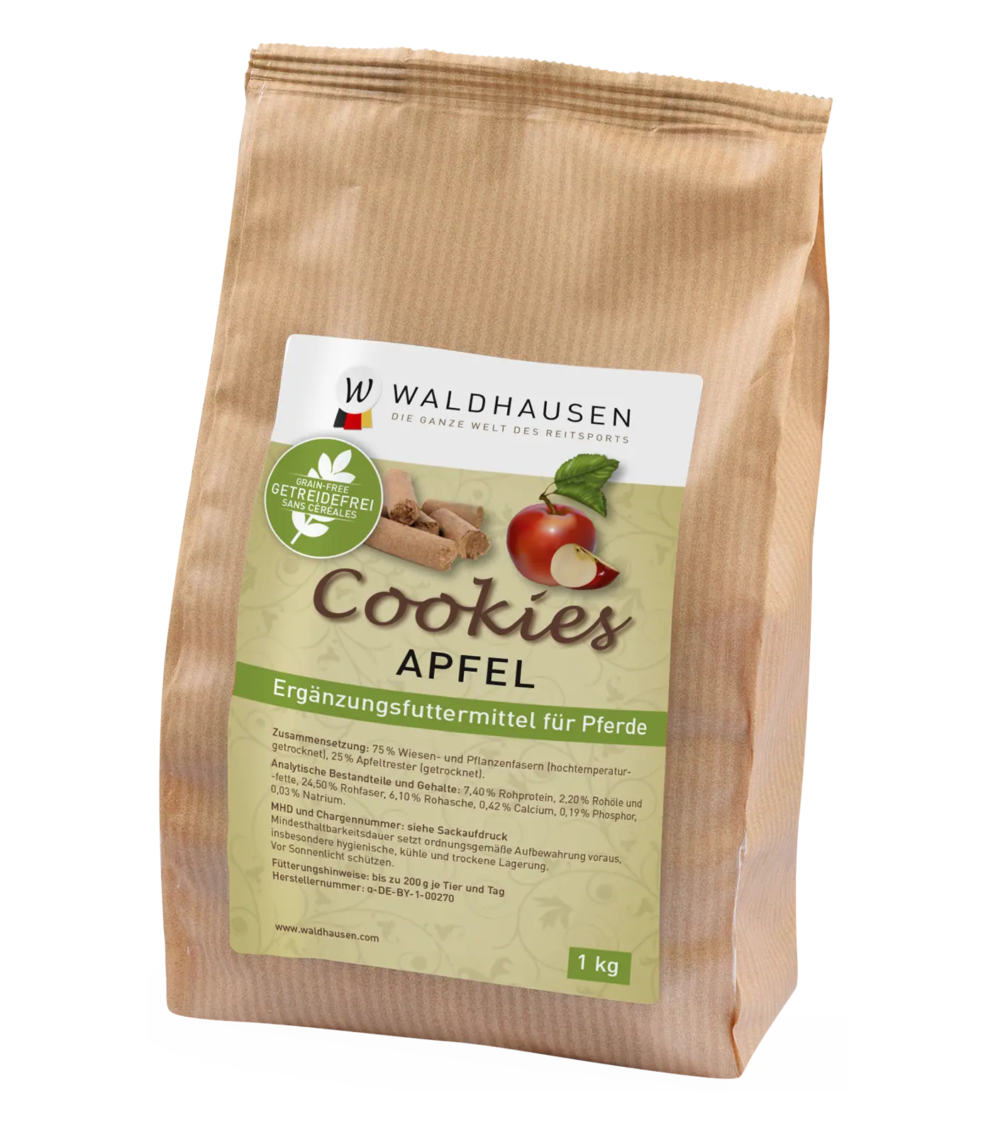 Waldhausen Cookies Apple, grainfree, 1 kg 