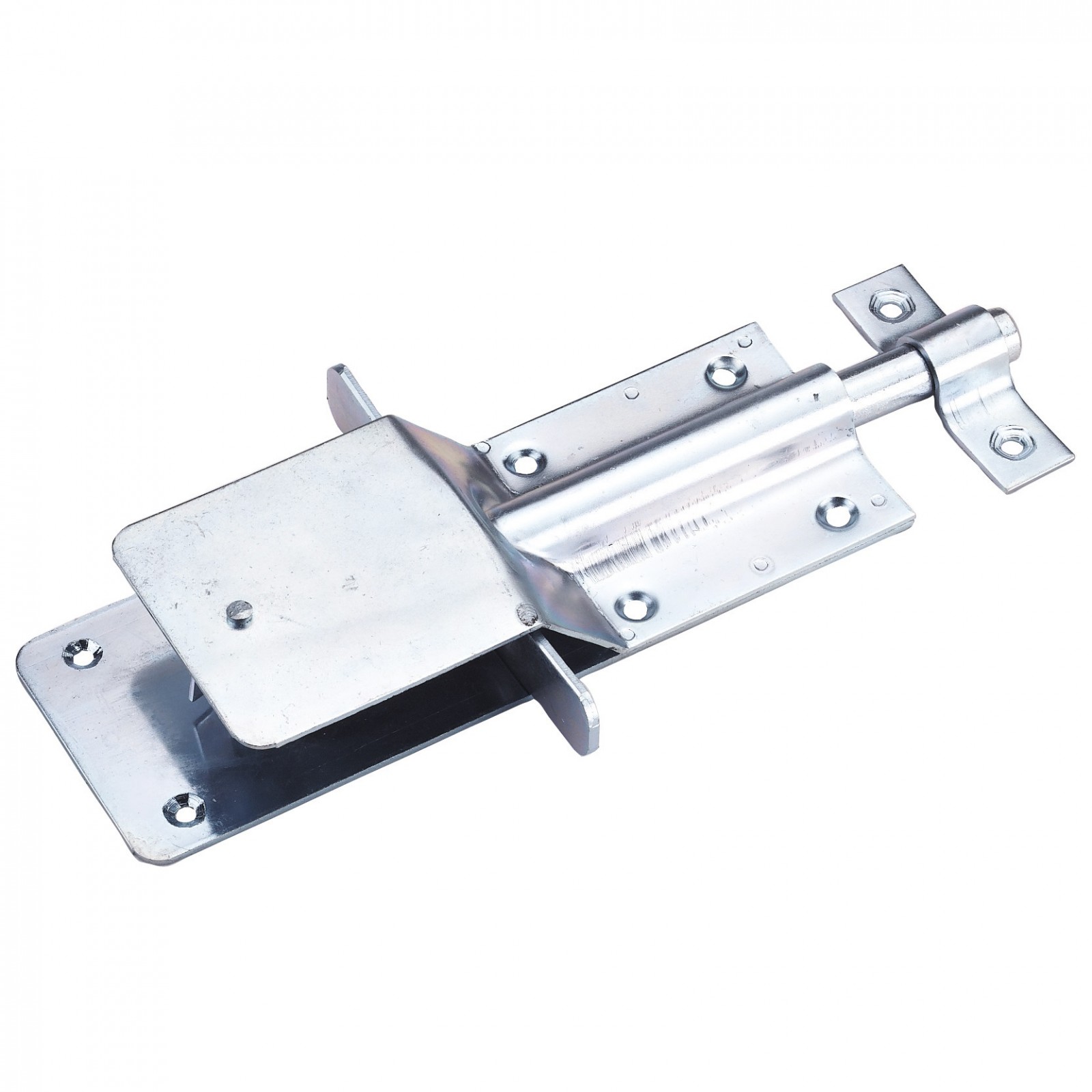 Stable gate latch with snap lock catch