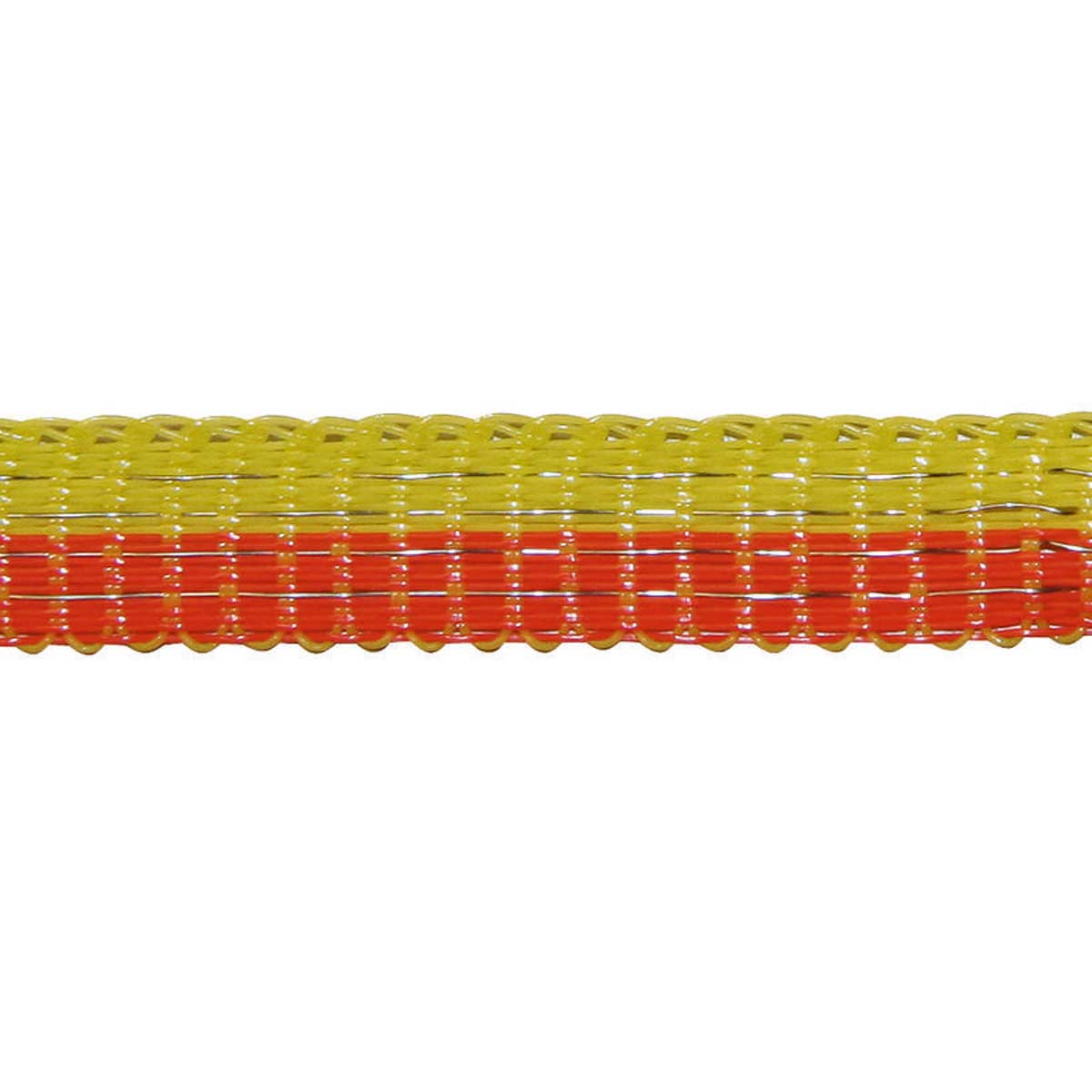 Agrarzone Pasture Fence Tape Basic 10mm, 4x0.16 Niro, yellow-orange 250 m x 10 mm