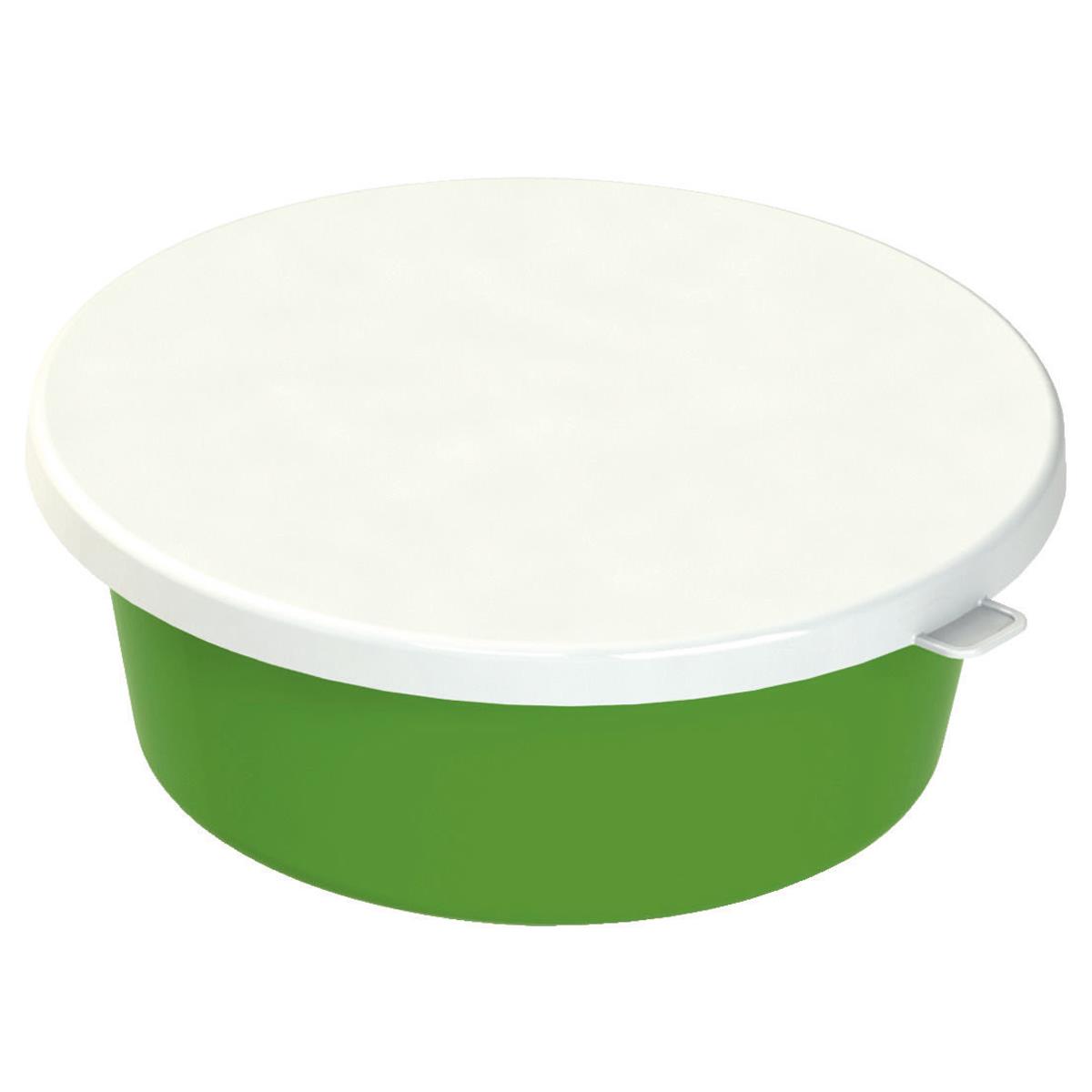food bowl with lid 6L green