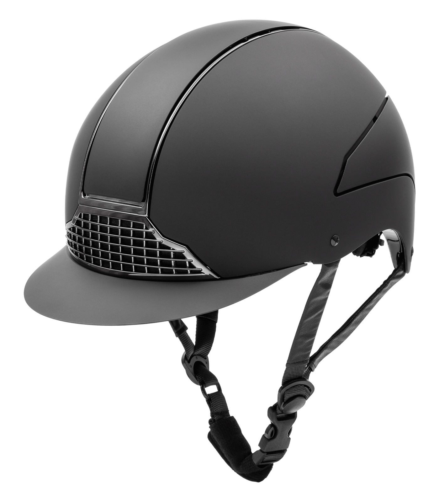 SWING riding helmet H24 chrome, matt black, 51 - 55 cm
