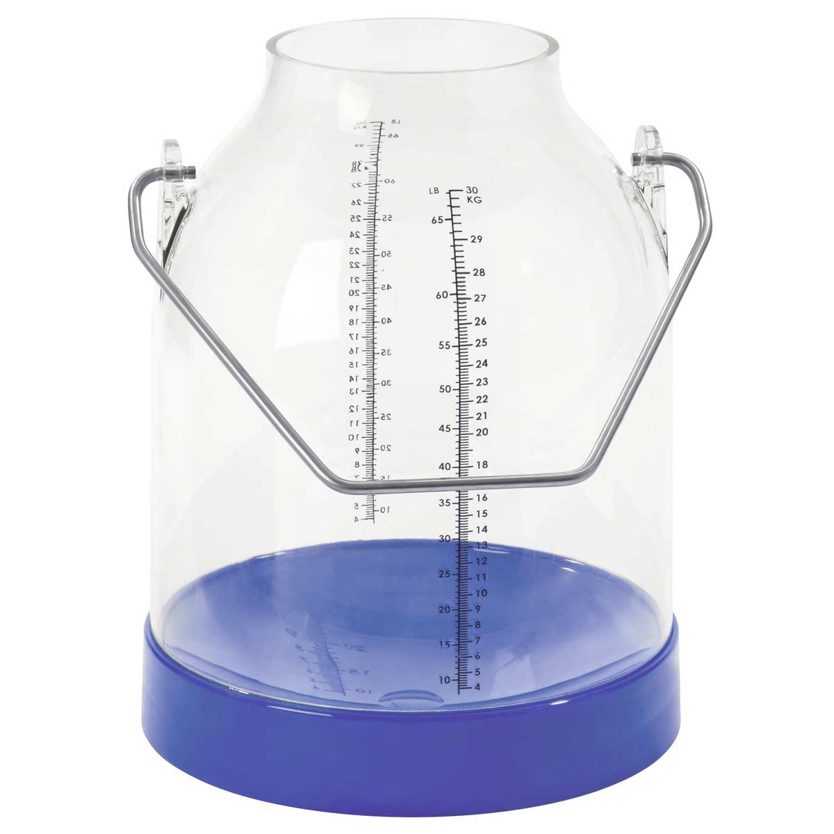 Milking pail 30 l with scalebracket height 143mm blue