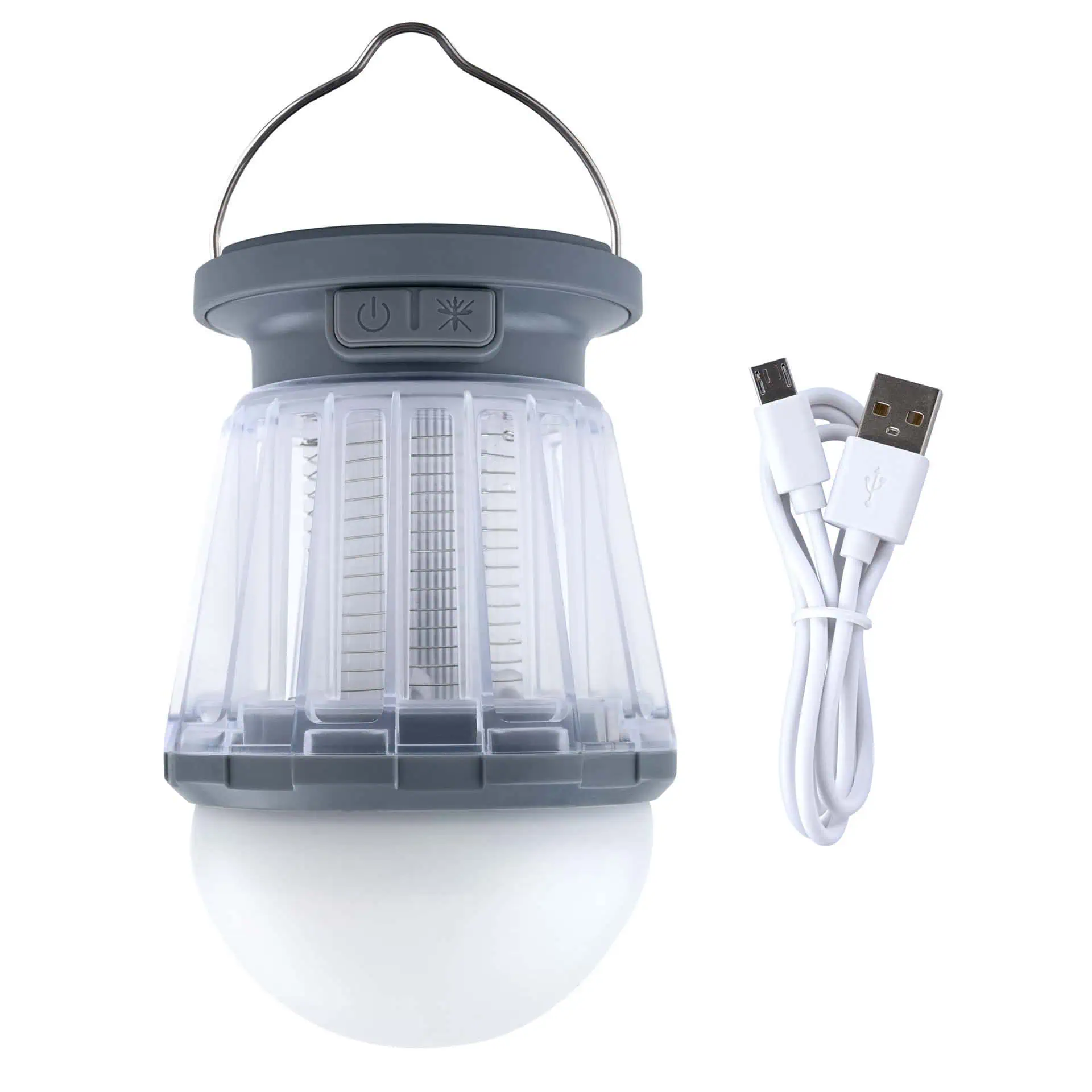 LED solar camping lamp anti-mosquito light gray