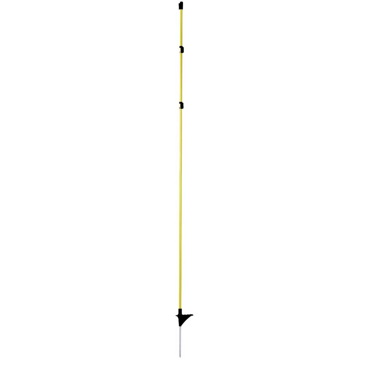10x Ako oval fiberglass post yellow with metal tip 152 cm