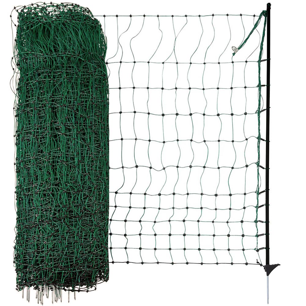 Agrarzone Poultry Net Premium Fiber electrificable, green 25 m x 106 cm