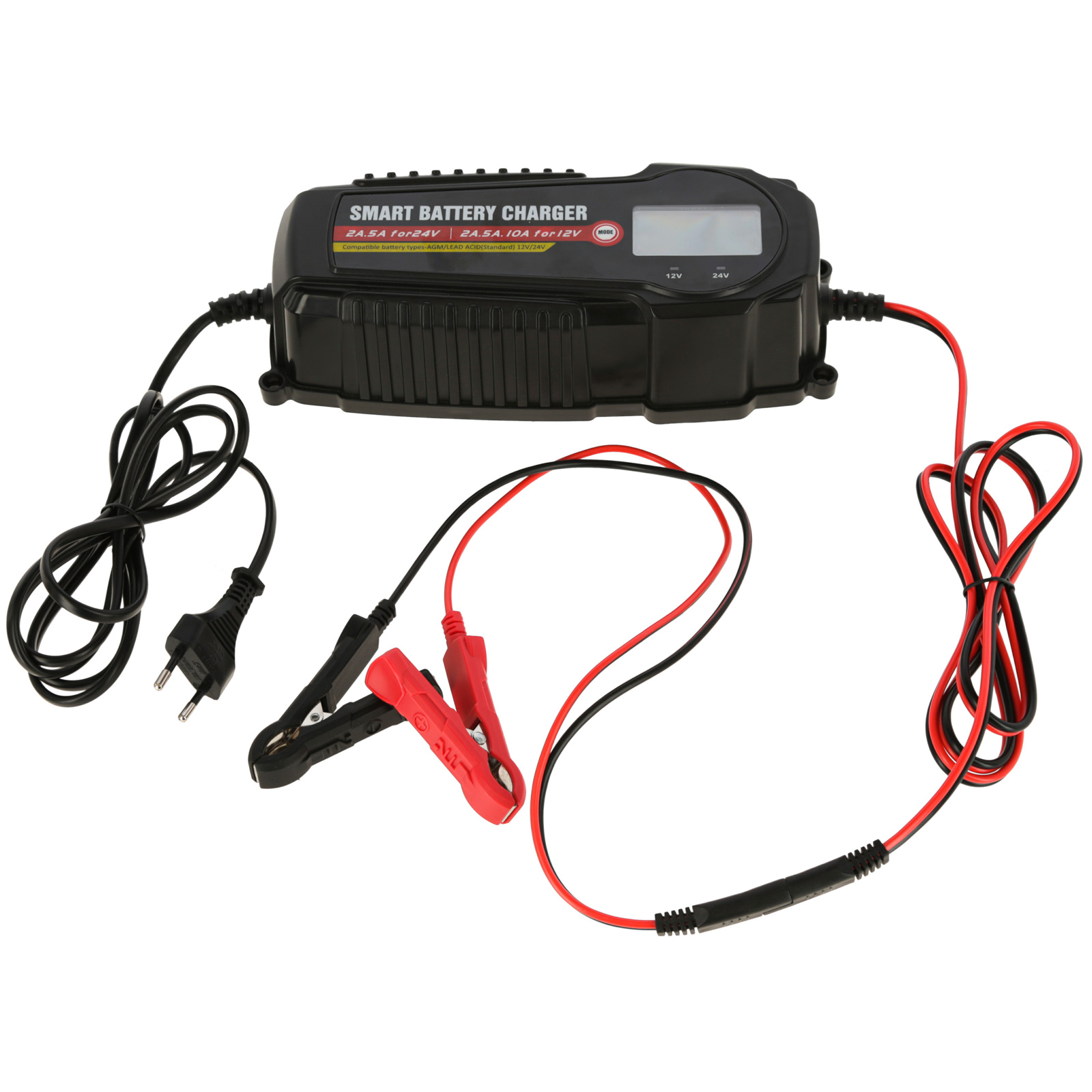 Ako Charger for 12V 24V AGM / Wet battery with LCD display