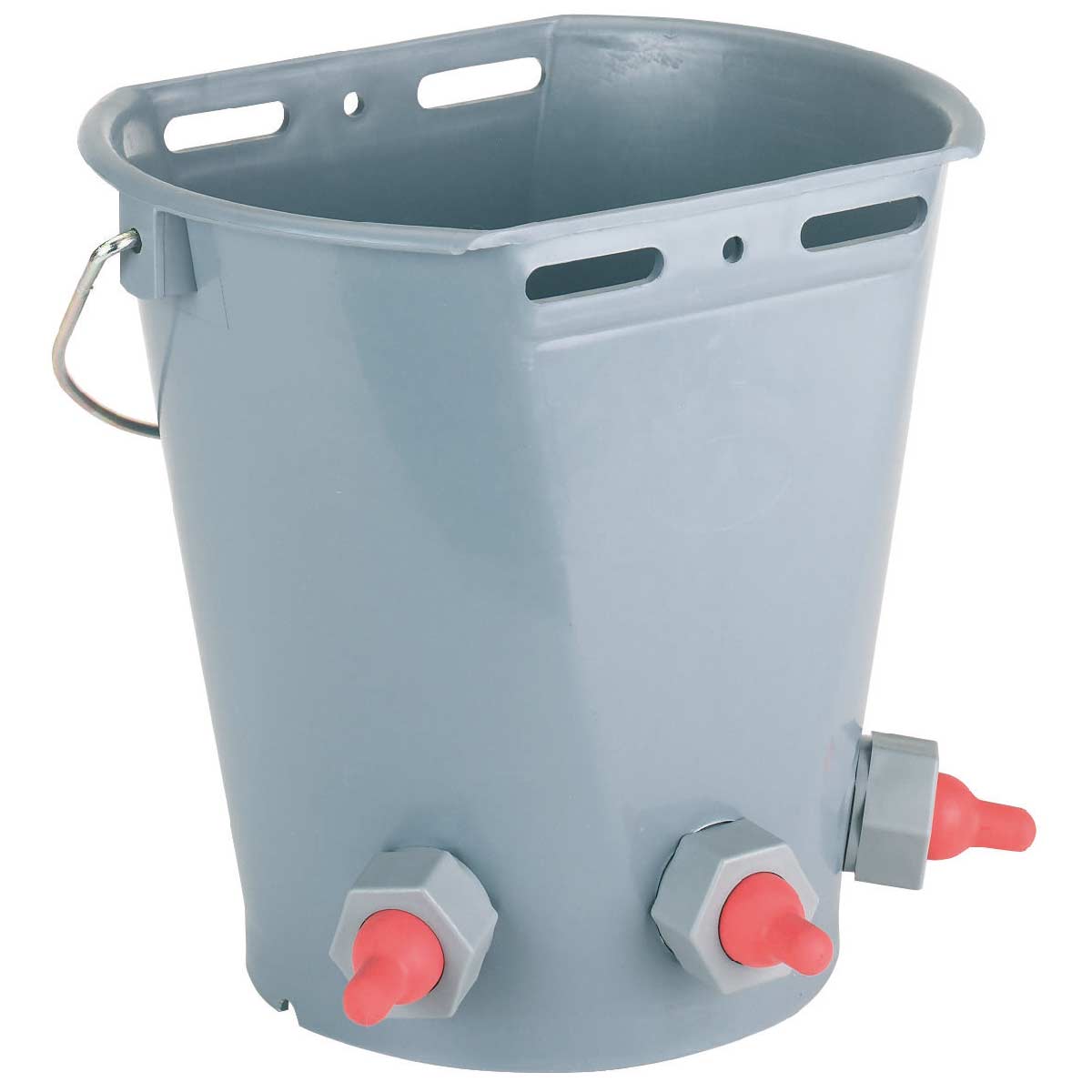 Lamb feeder bucket plastic with 3 teats