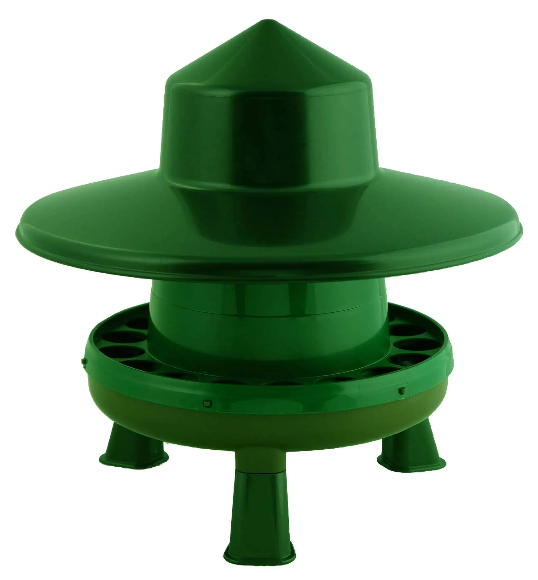 Recycled poultry feeder 4 kg with legs & rainhat