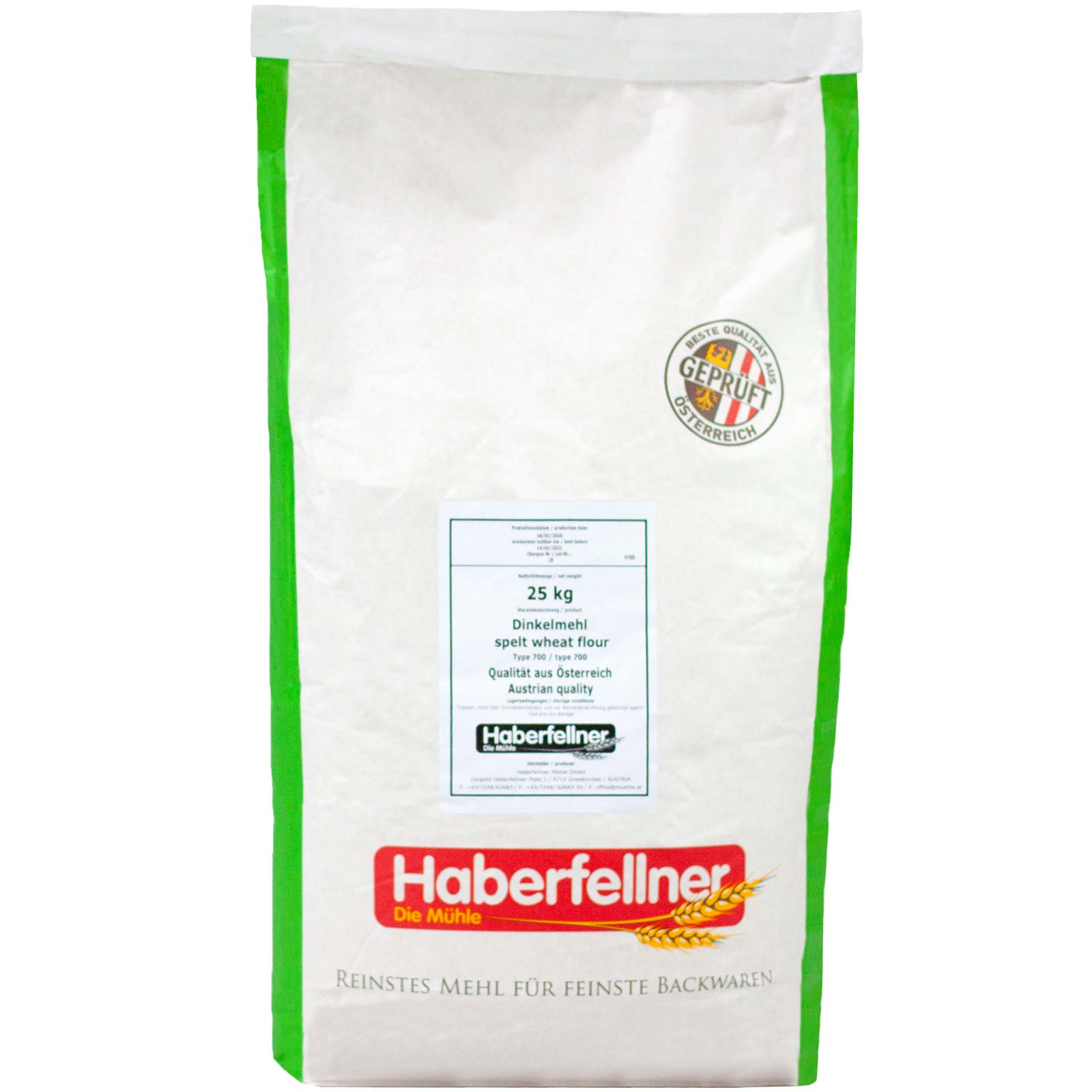 Haberfellner Spelt Flour Type 630 (DE) 700 (AT) finely milled