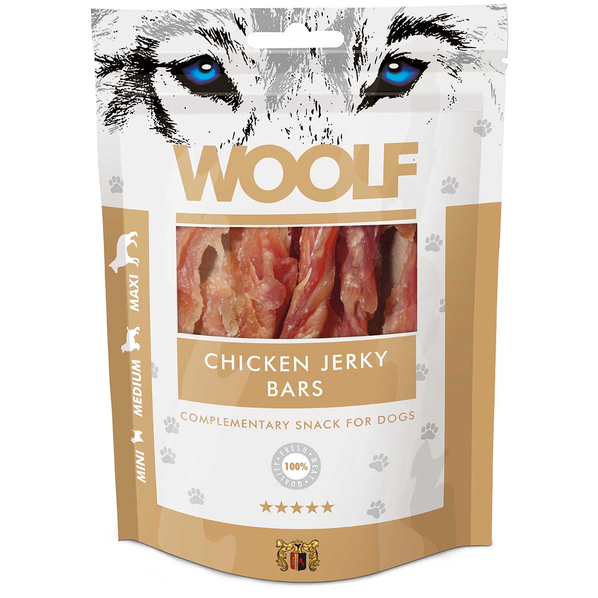 Woolf Dog treat chicken jerky bars