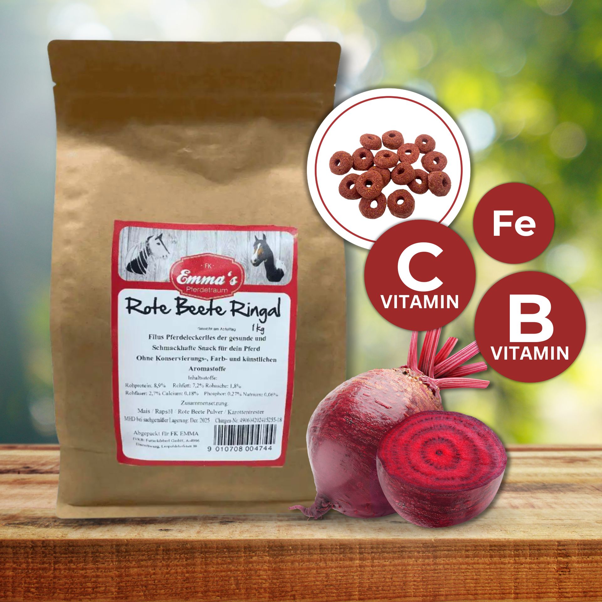 Emmas horse treats beetroot Ringal 1 kg