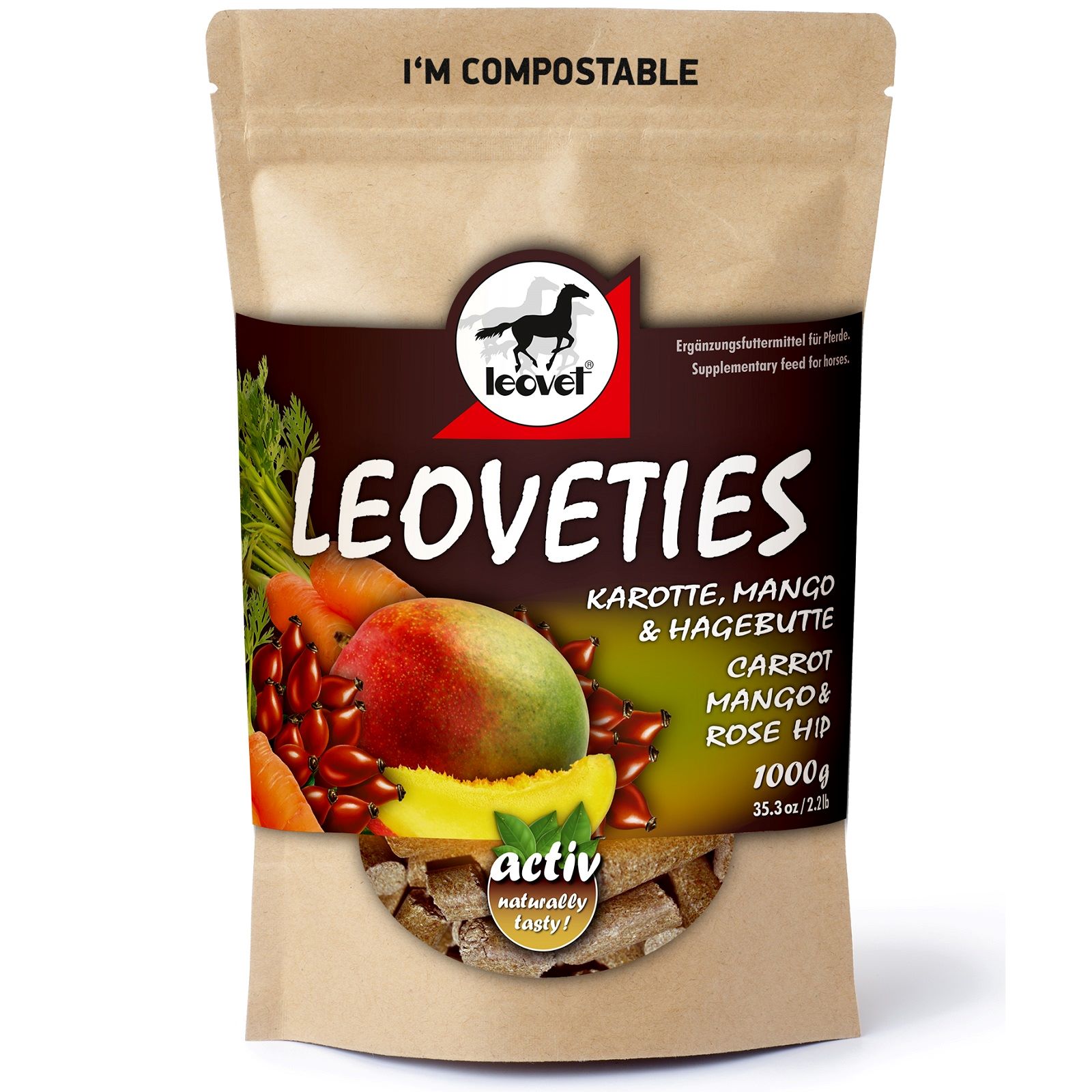 Leovet Leoveties Treats Carrot, Mango & Rose Hip 1 kg
