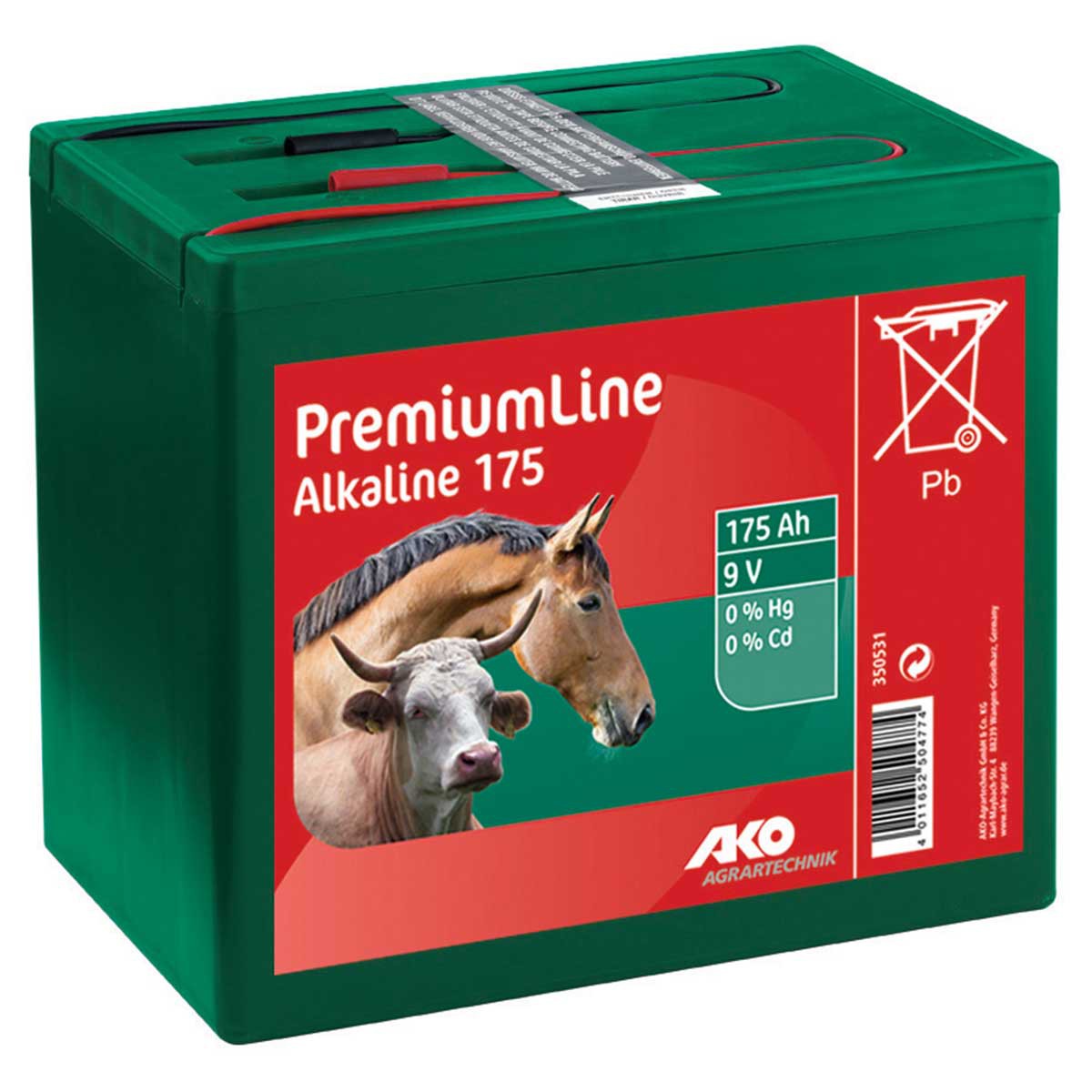 AKO Alkaline 9V dry battery 55-210Ah