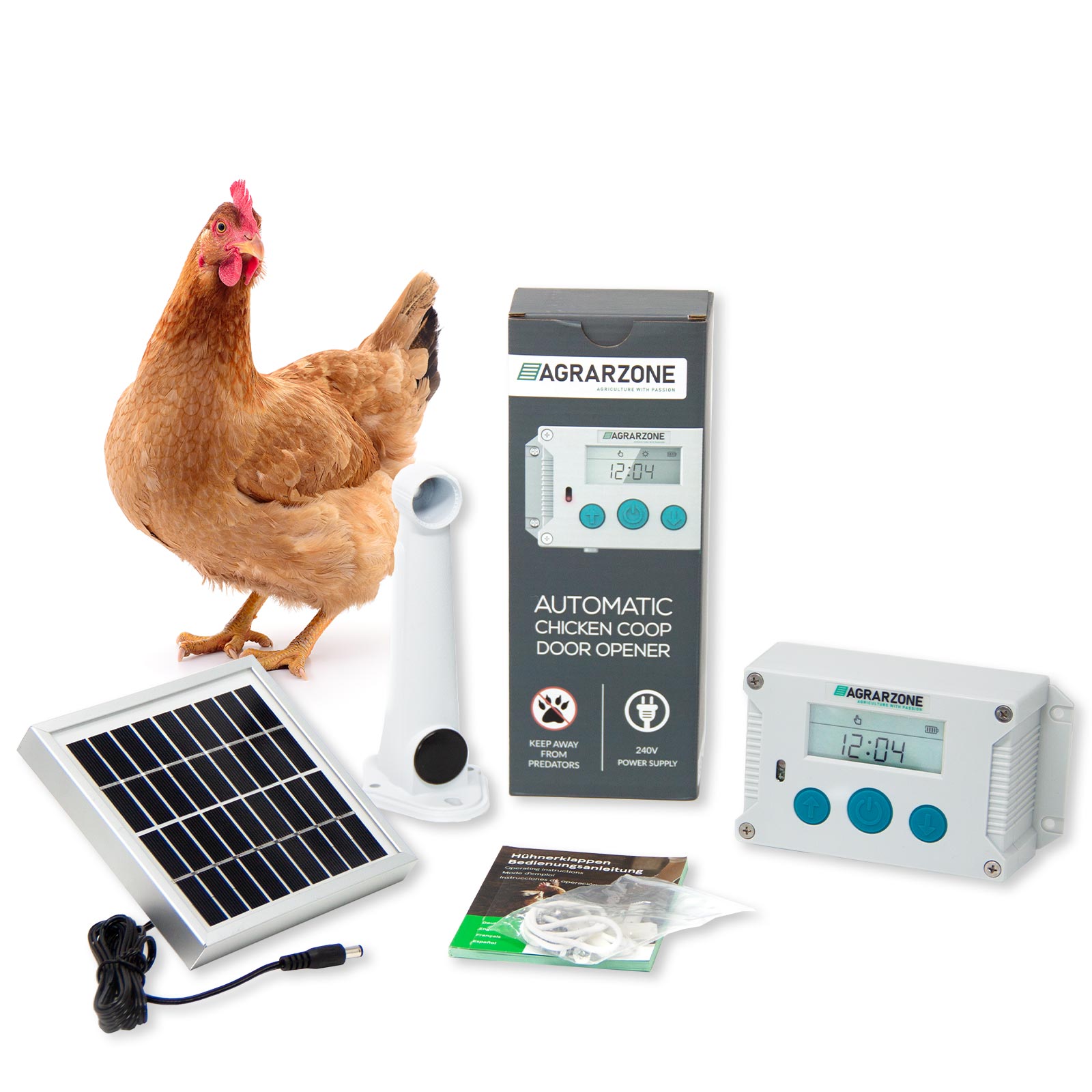 Agrarzone Electric Chicken Door Solar without slider