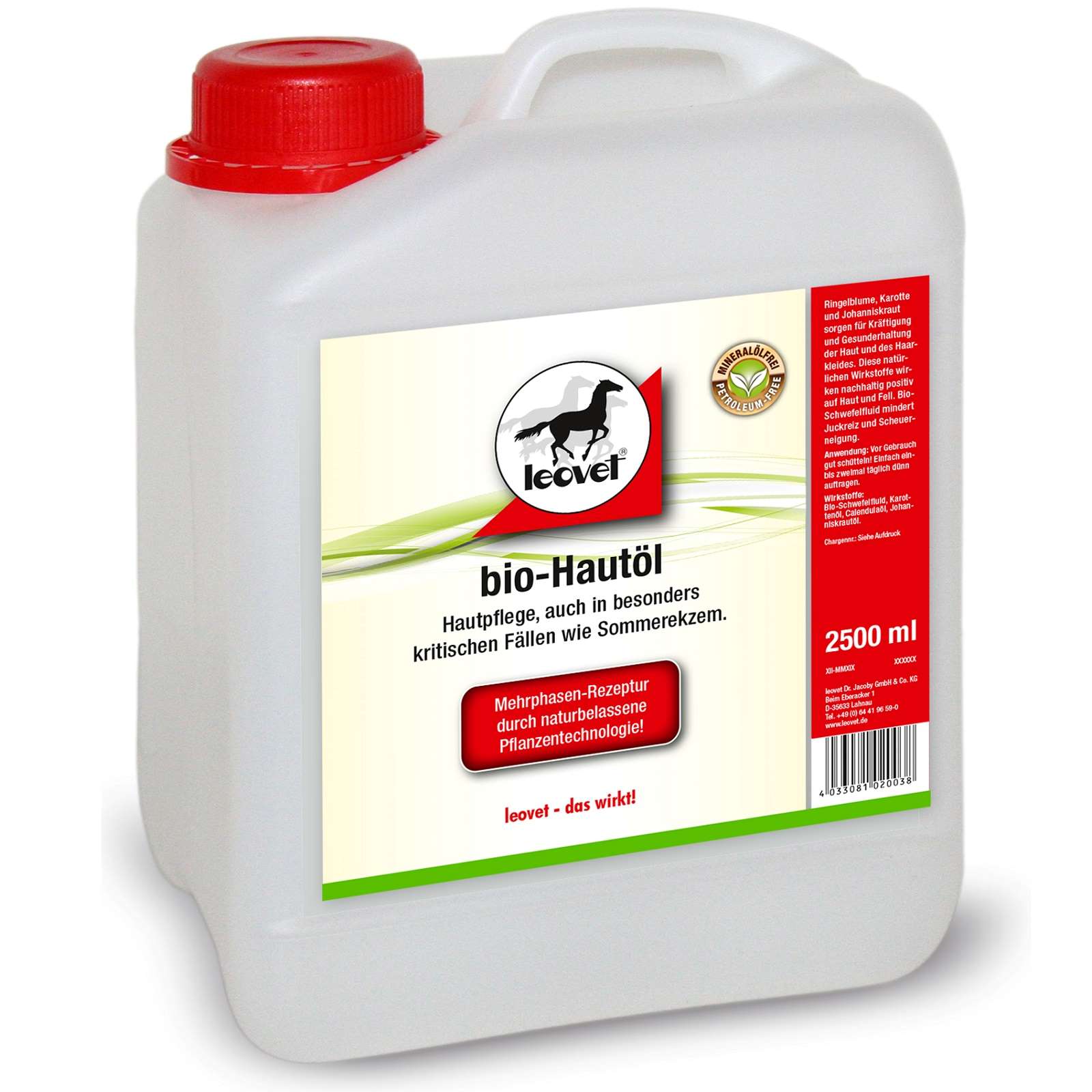 Leovet Bio-Skin Oil Refill Canister 2,5 L