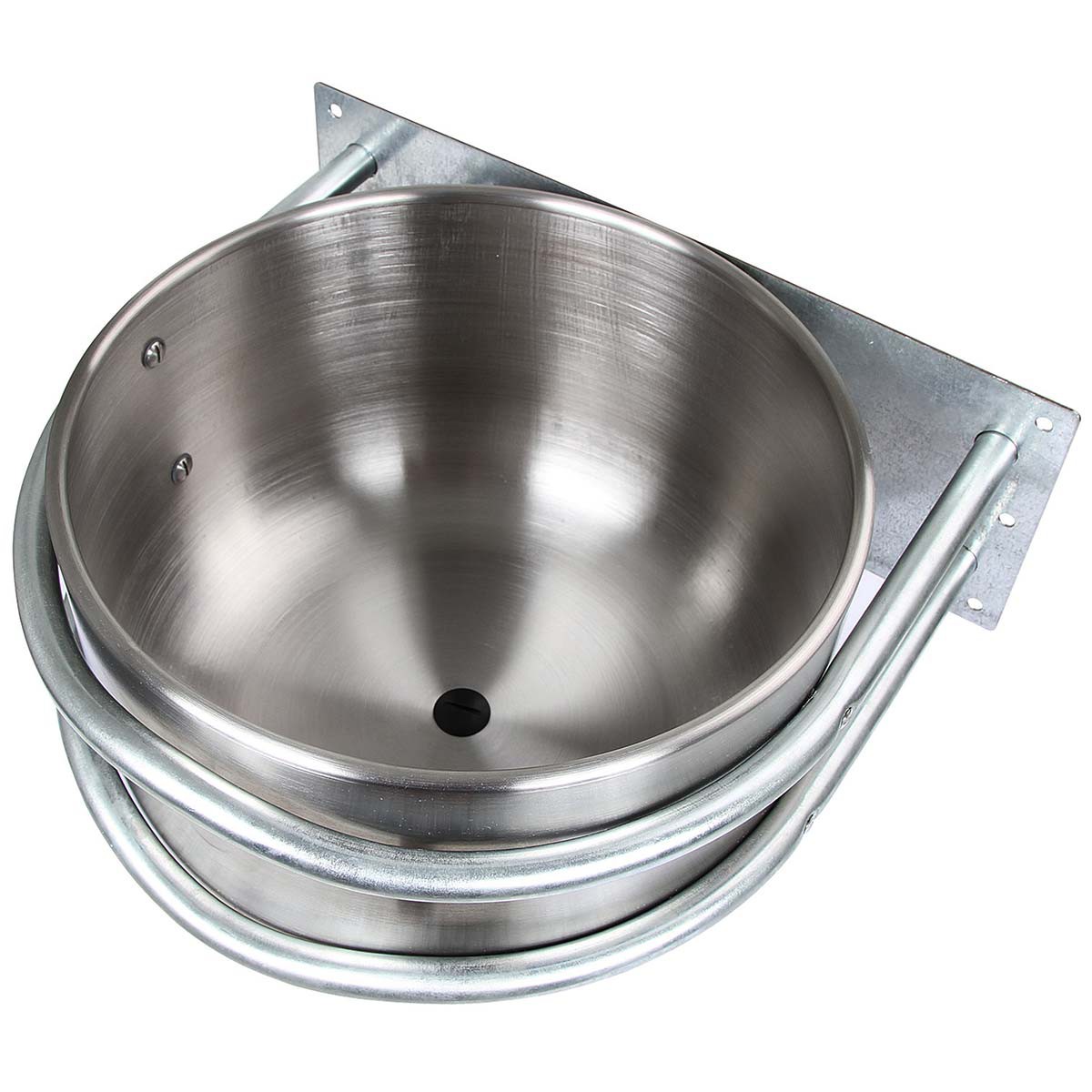 Feeding trough stainless steel round