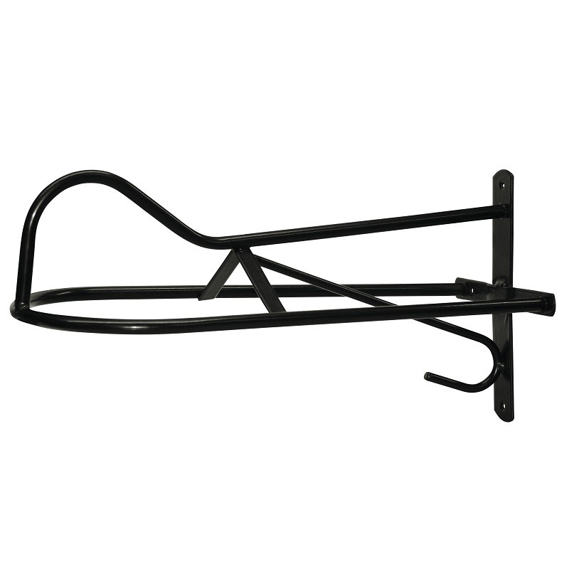 Western saddle rack black, 55 cm