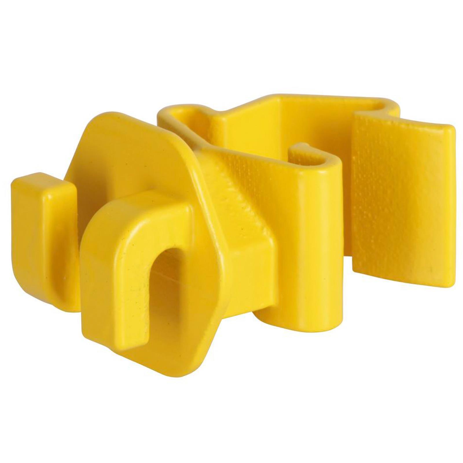 25x T-Post rope insulator for T-posts yellow