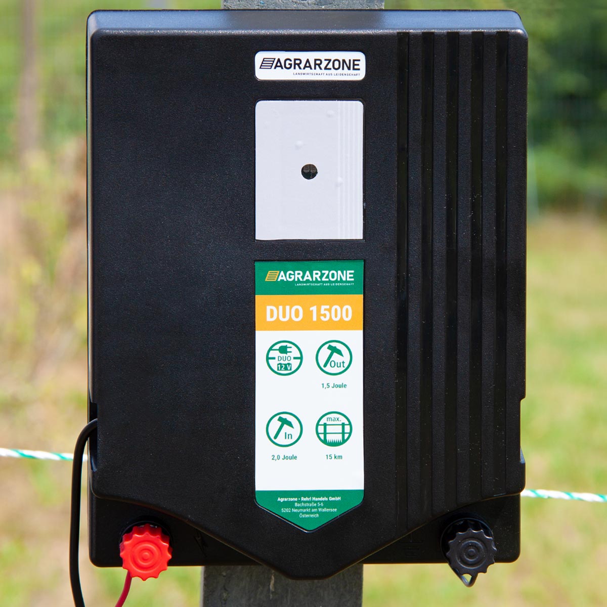 Agrarzone DUO 1500 electric fence energiser 230V / 12V, 2 joules