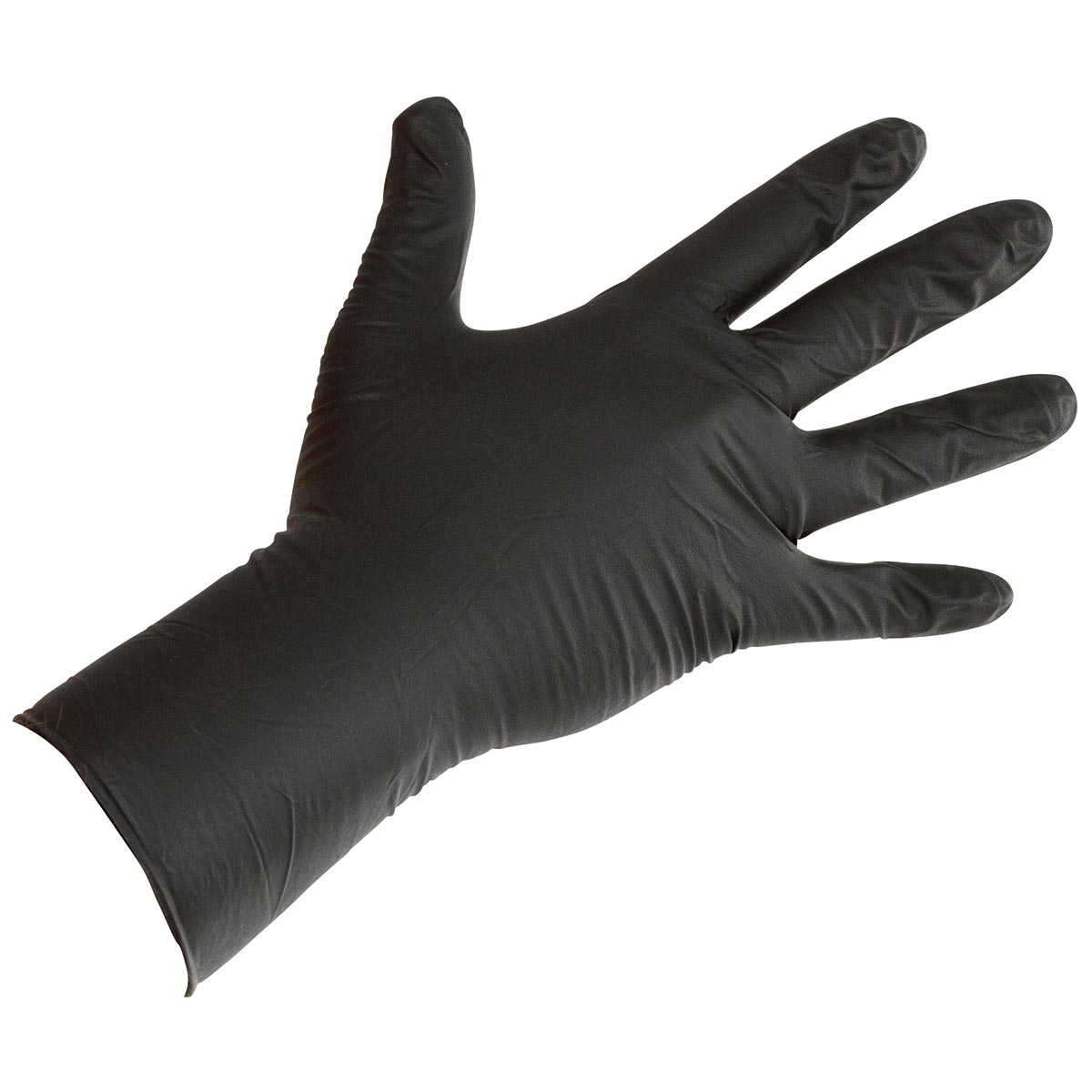 Disposable Gloves Nitrile Long Black M