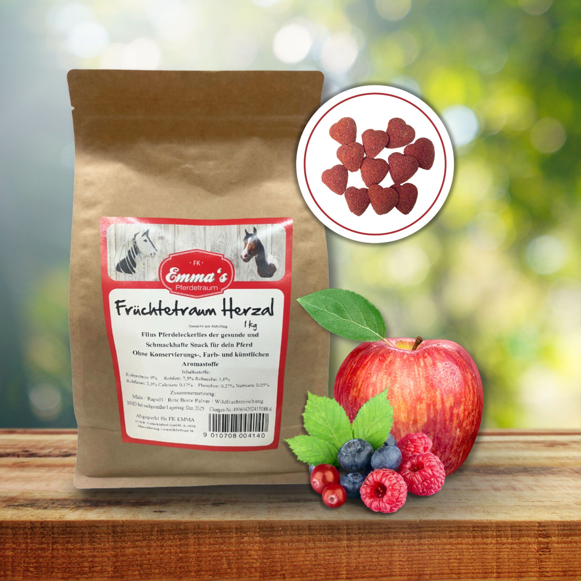 Emmas horse treat Fruit Dream Herzal 1 kg