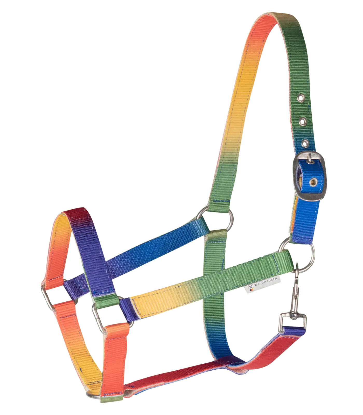 Rainbow coloured Halter neon multicolor Pony