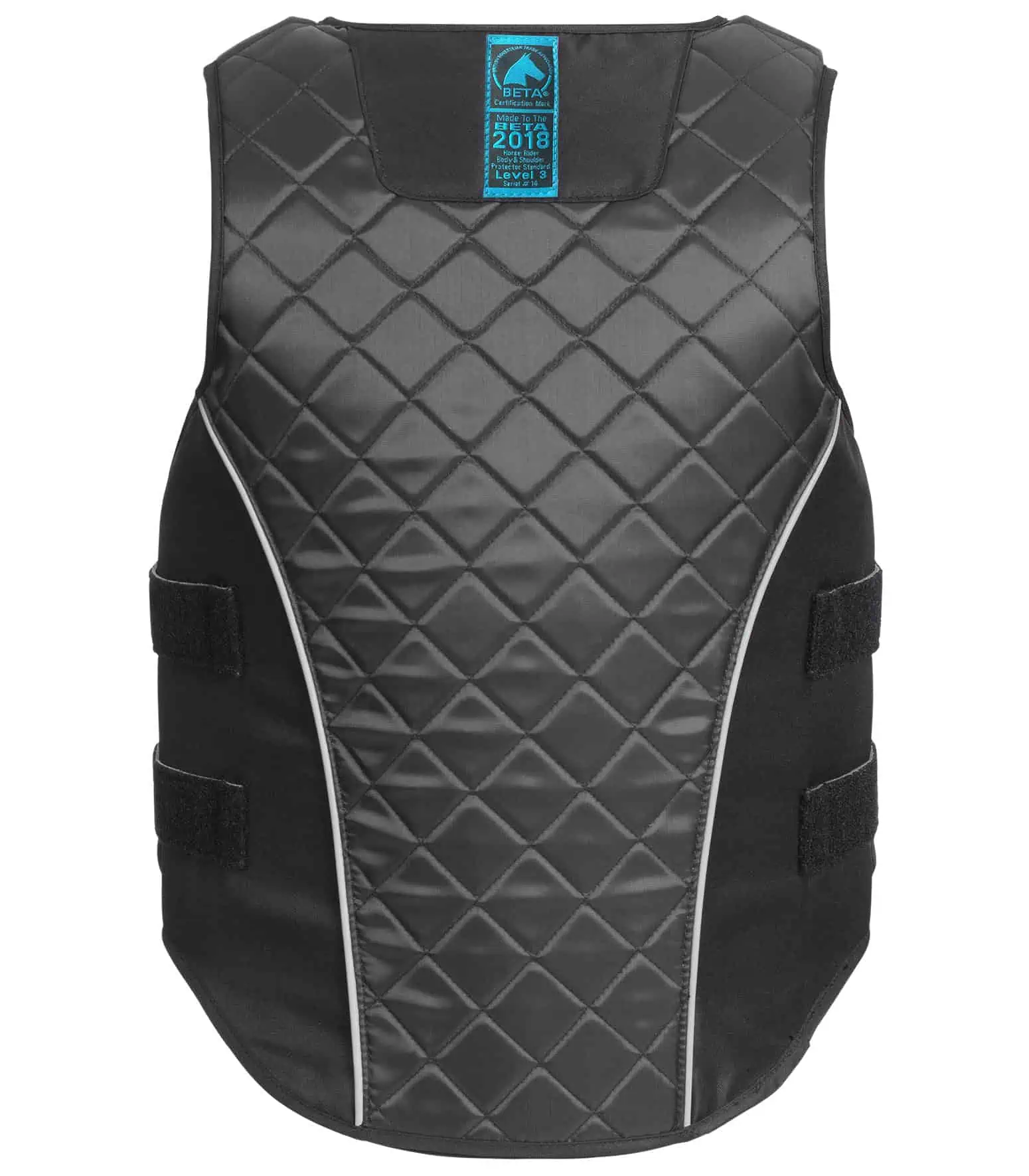 SWING P19 Body Protector with zip, adults black/gray L