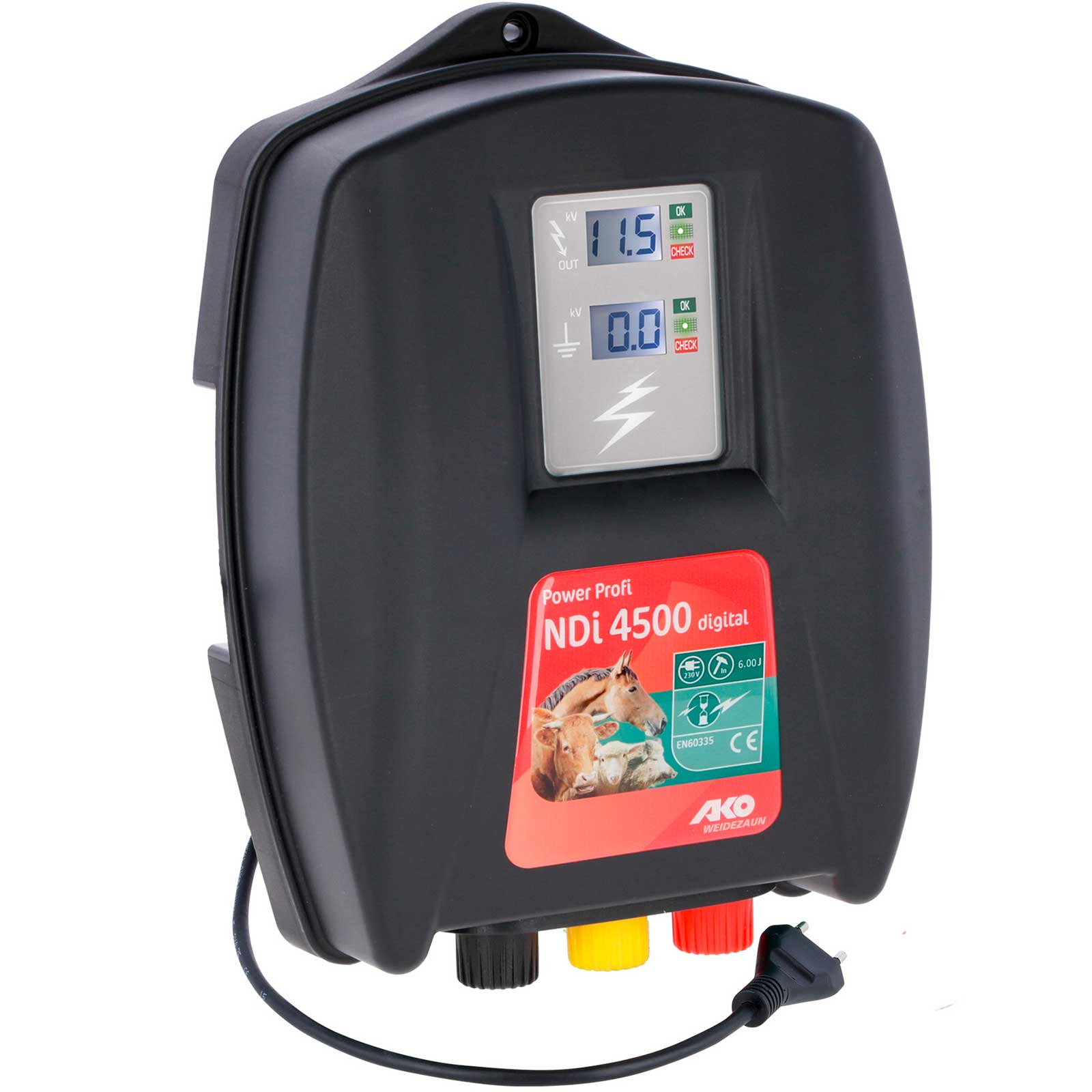 AKO Power Profi NDI 4500 digital electric fence energiser 230V, 6 joules