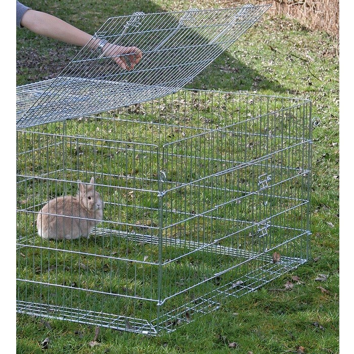 Outdoor rodent enclosure with escape lock 230 cm